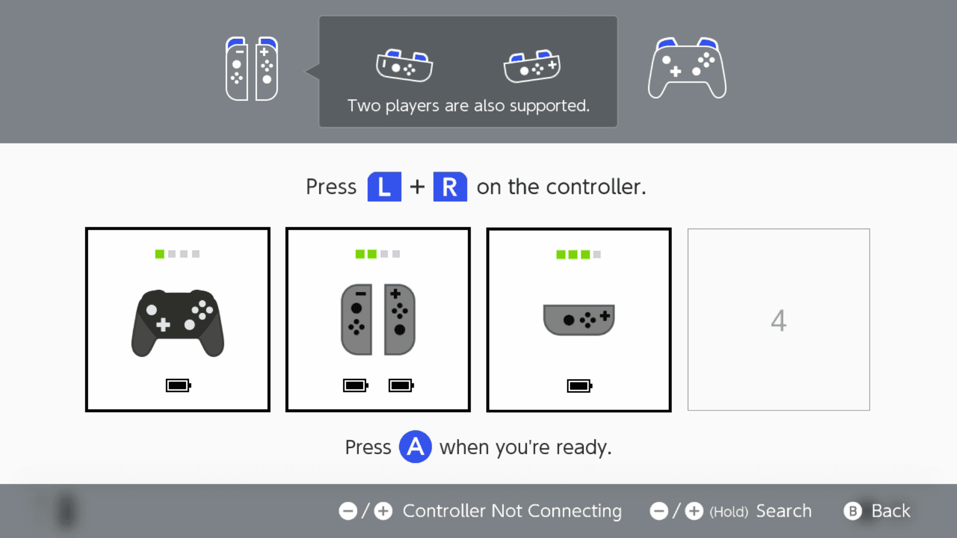 Nintendo Switch settings