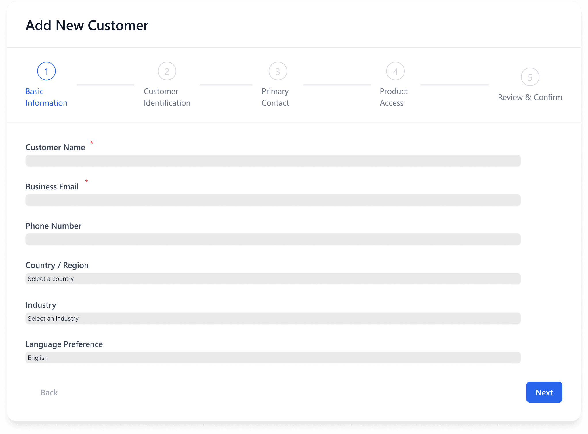 Swisscom customer portal product design screen.