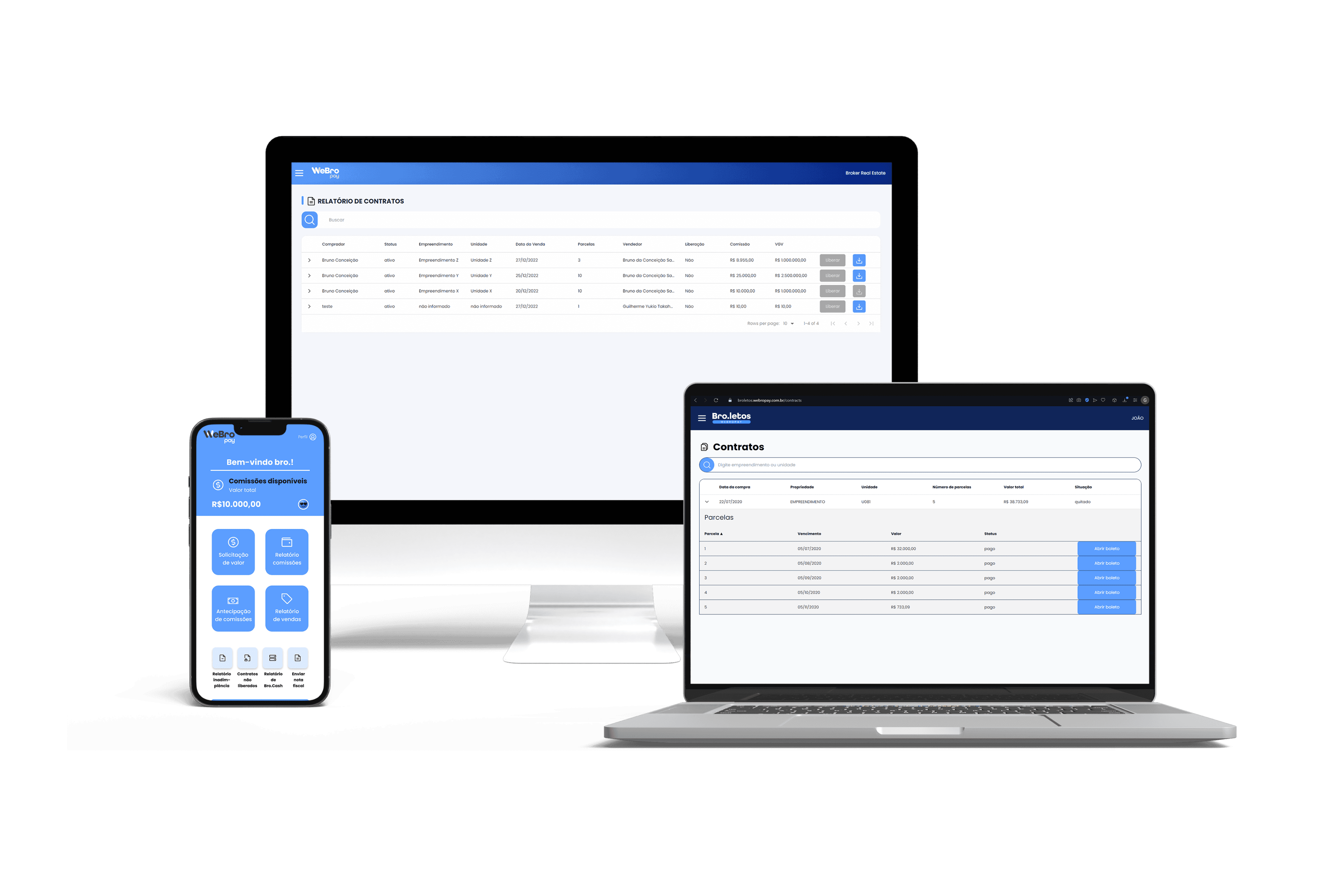Mockup multiplataforma WebroPay