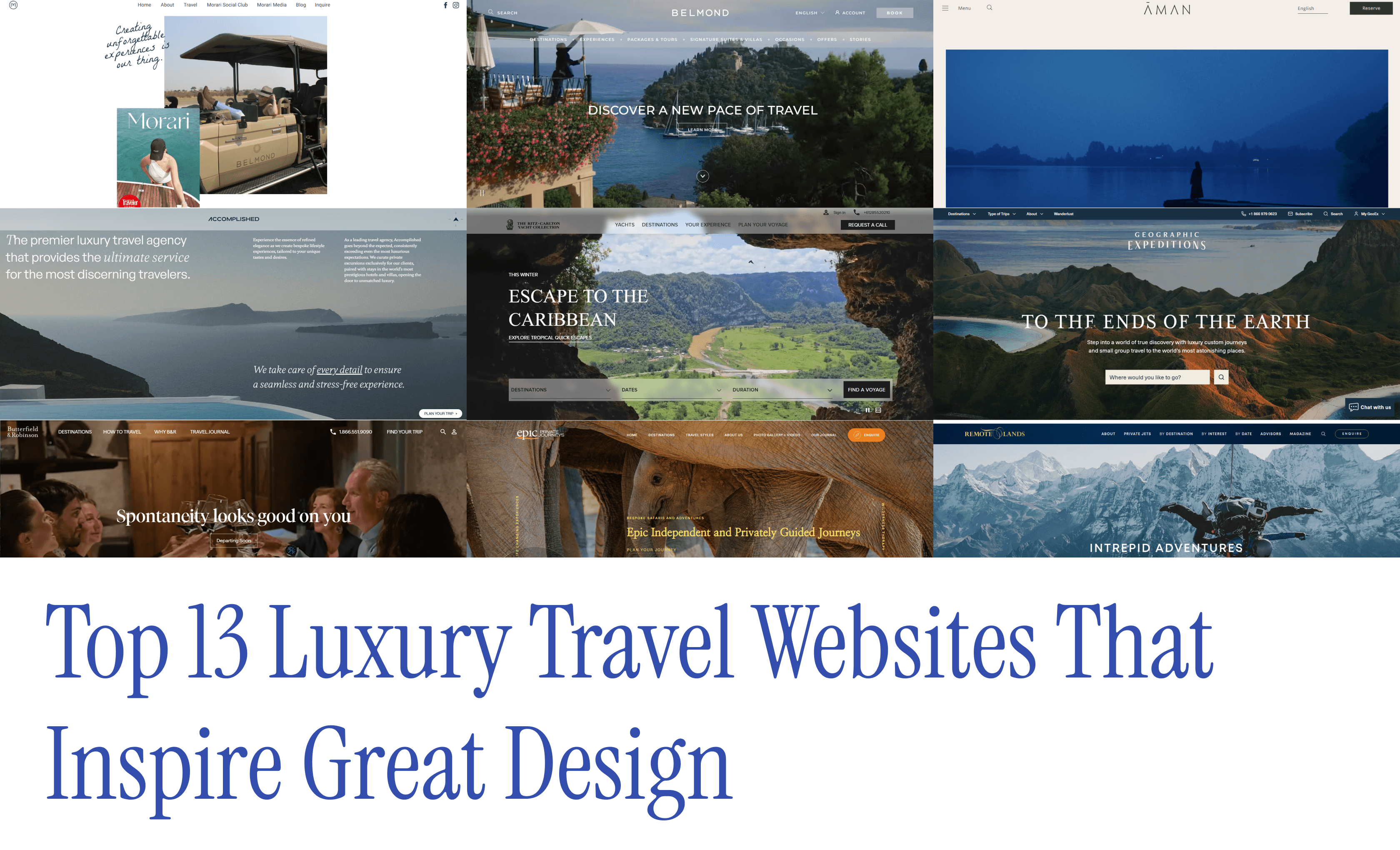 Top 13 Luxury Travel Websites That Inspire Great Design