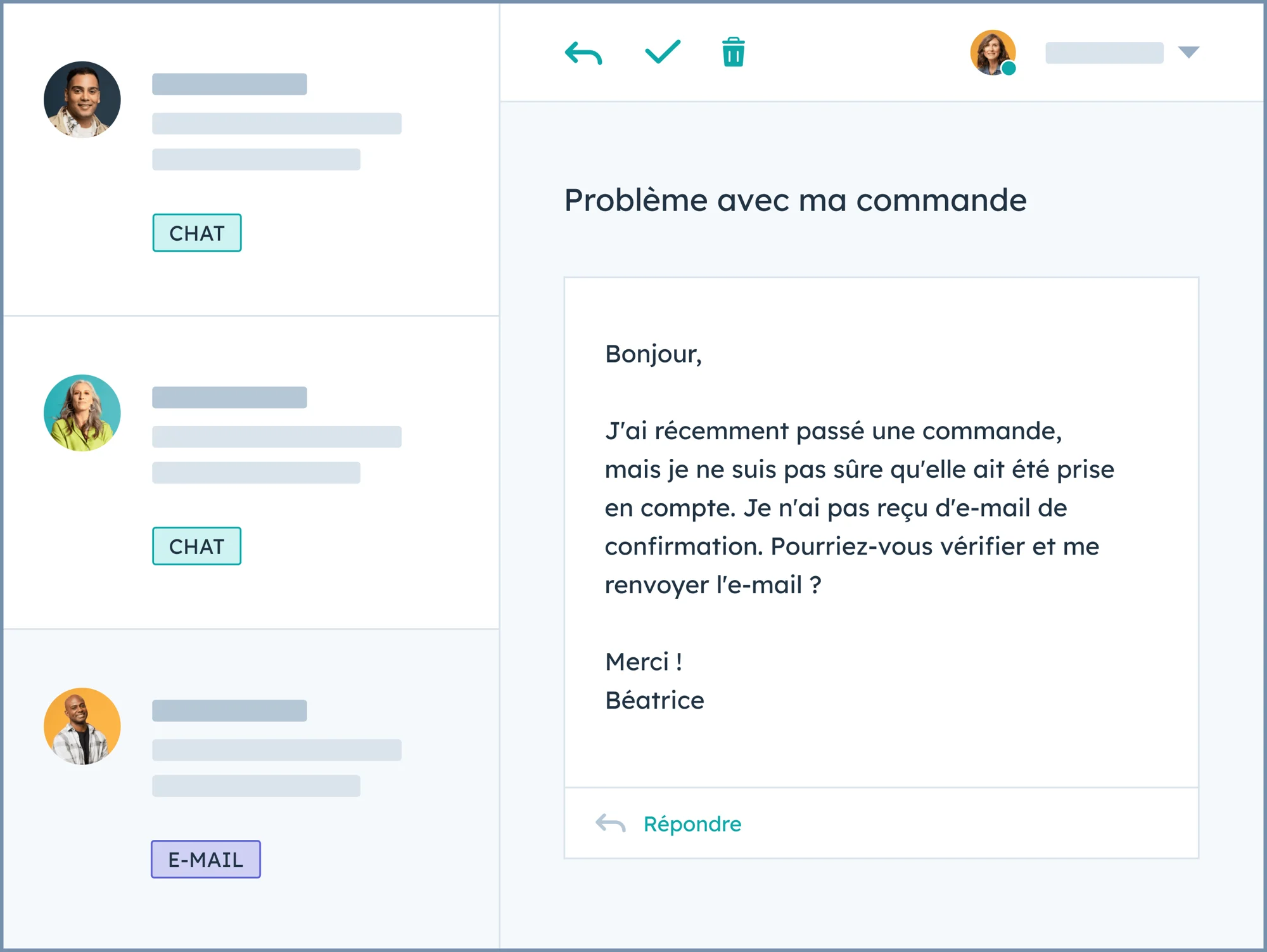 Outil d'automatisation Hubspot du support client IA