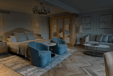 Registration booth at corporate seminar