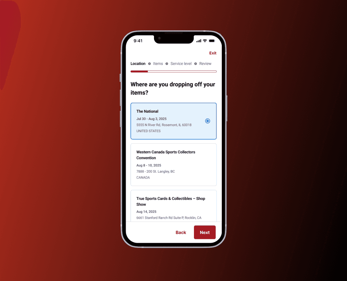 App Screen with open sidebar