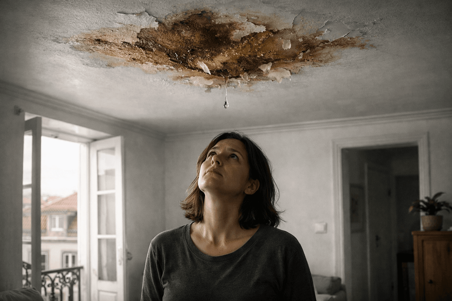 edifício necessitado de manutenção