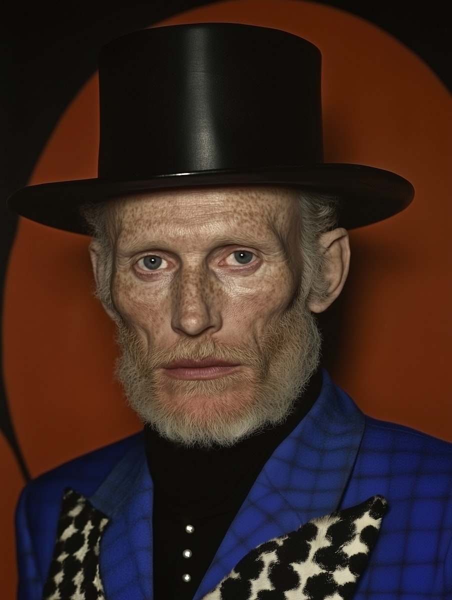 Striking Portrait with Top Hat