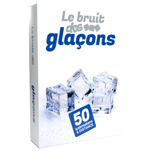 Le jeu de cartes Le Bruit des Glaçons, 50 icebreakers à distance édités par Soul Games