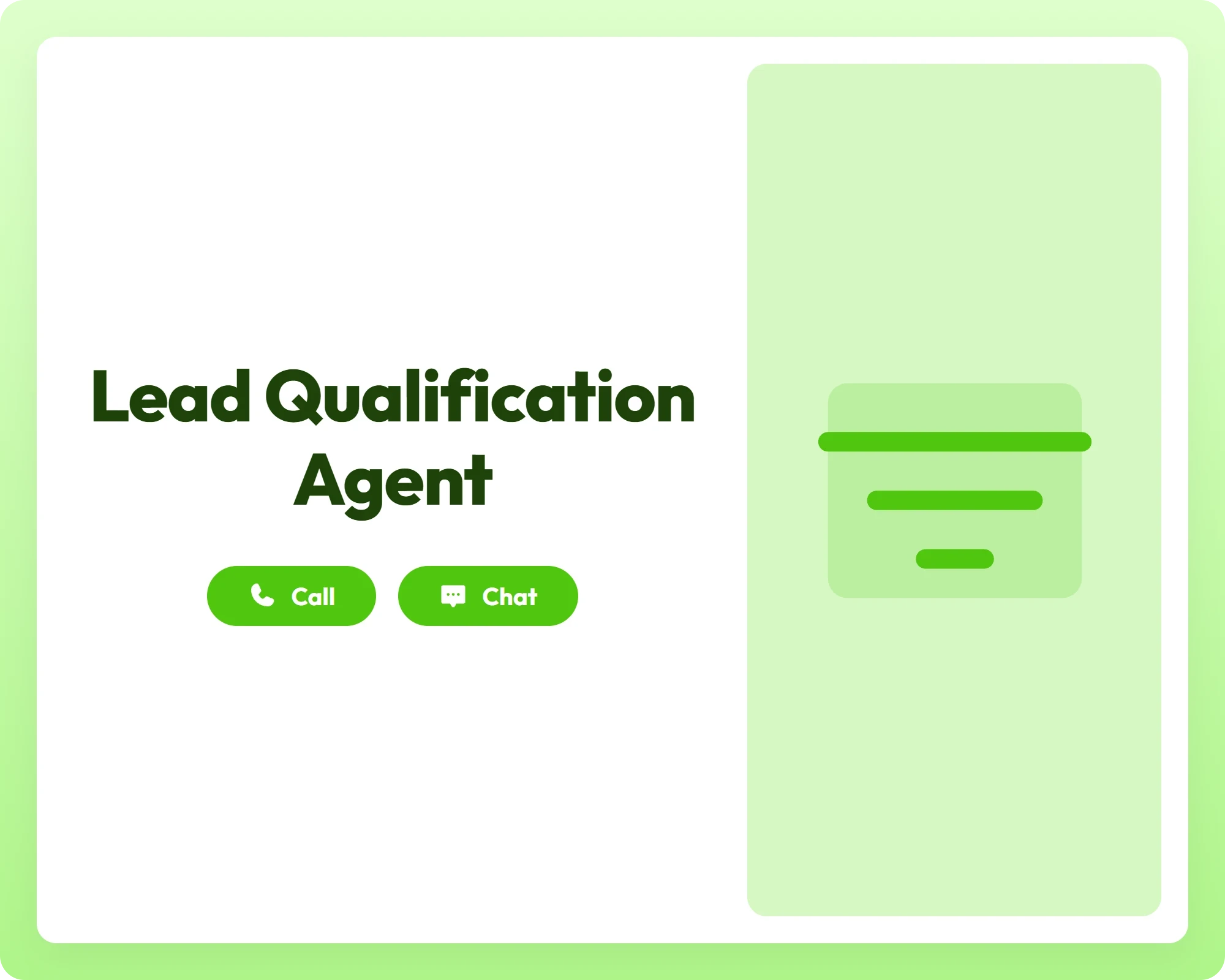 ai lead qualification agent supporting call and chat with funnel analysis