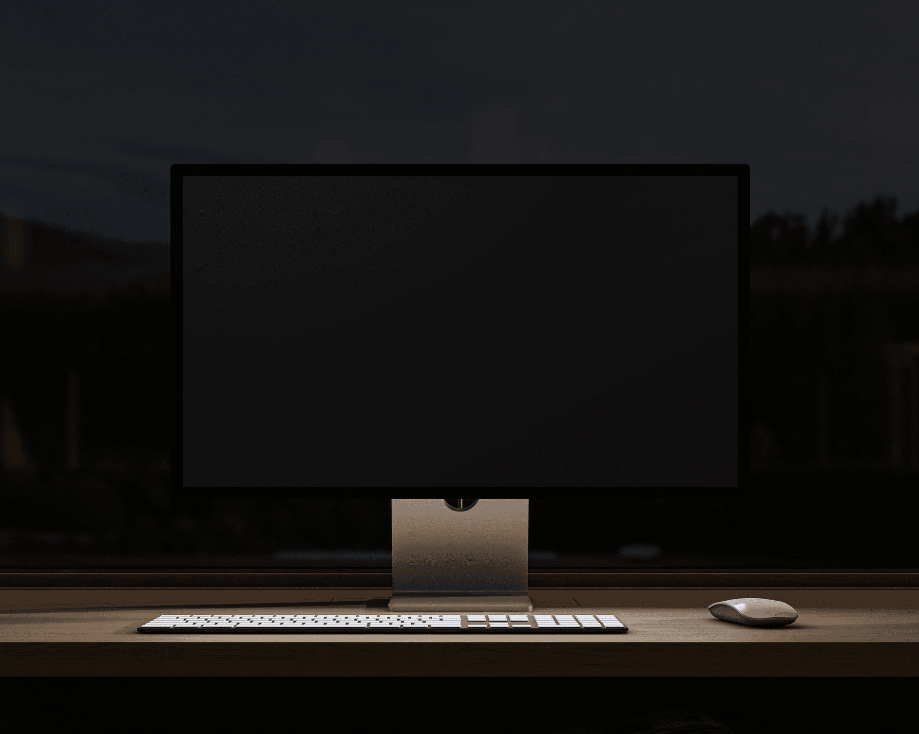 Willow night front-facing desktop SaaS UI mockup