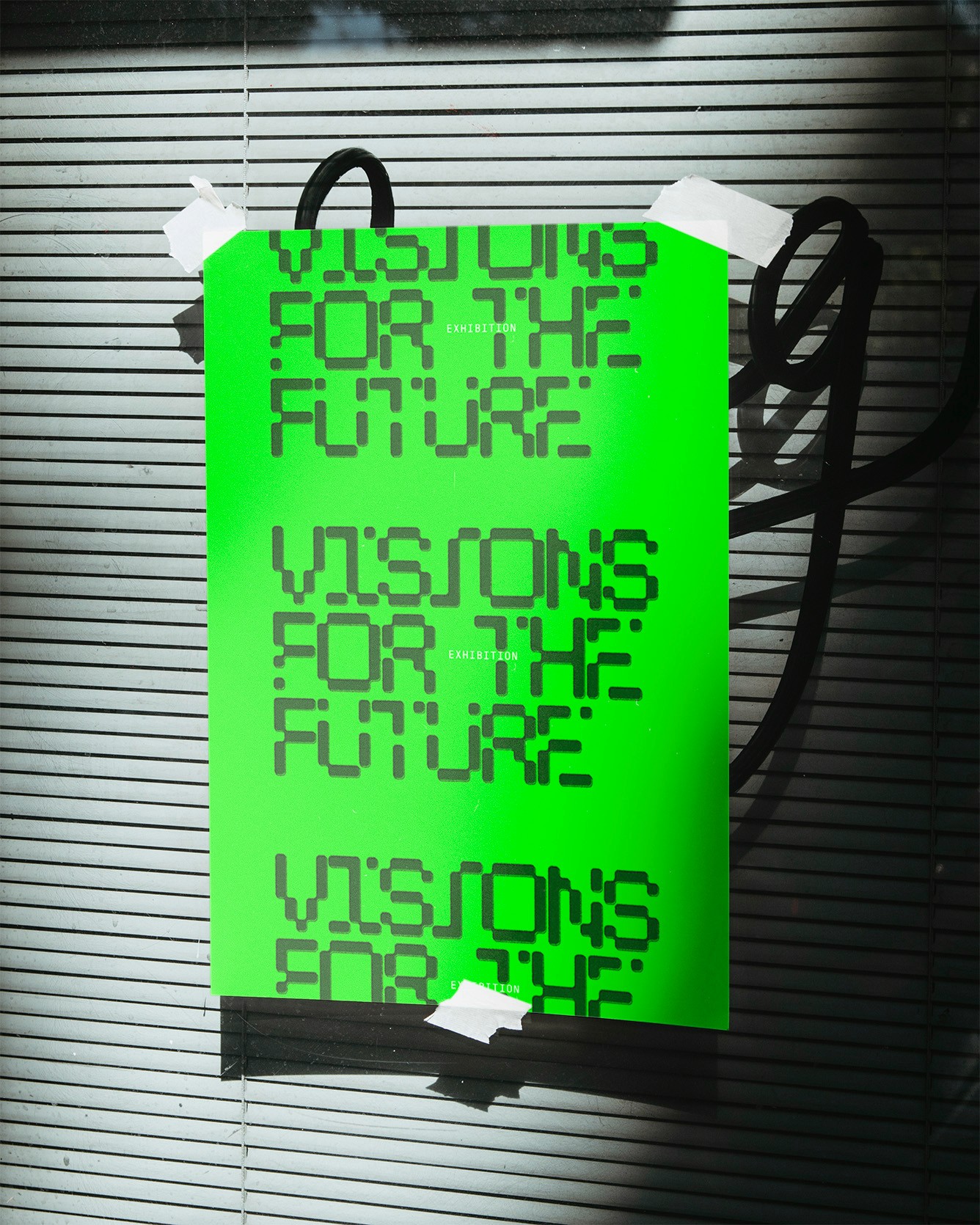 Streetside billboard with flyposters of the Batch.Works brand and illustrations