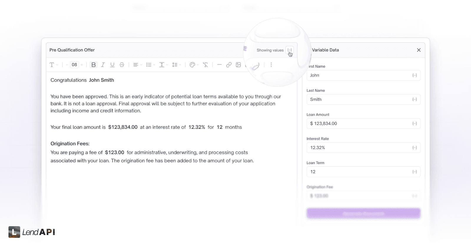 LendAPI v3.0.9 - Contract Generation - Preview and Review Mode