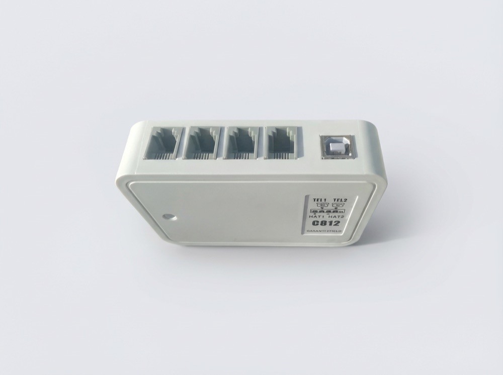 Caller ID CID 812 arayan numara tanıma cihazı, RJ11 ve USB portları