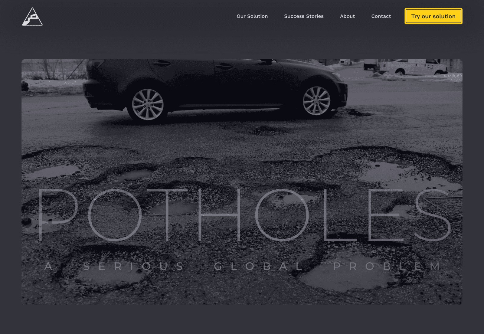 Fixsirate website design. Website design for a pothole fixing company. Branding for a pothole fixing company.