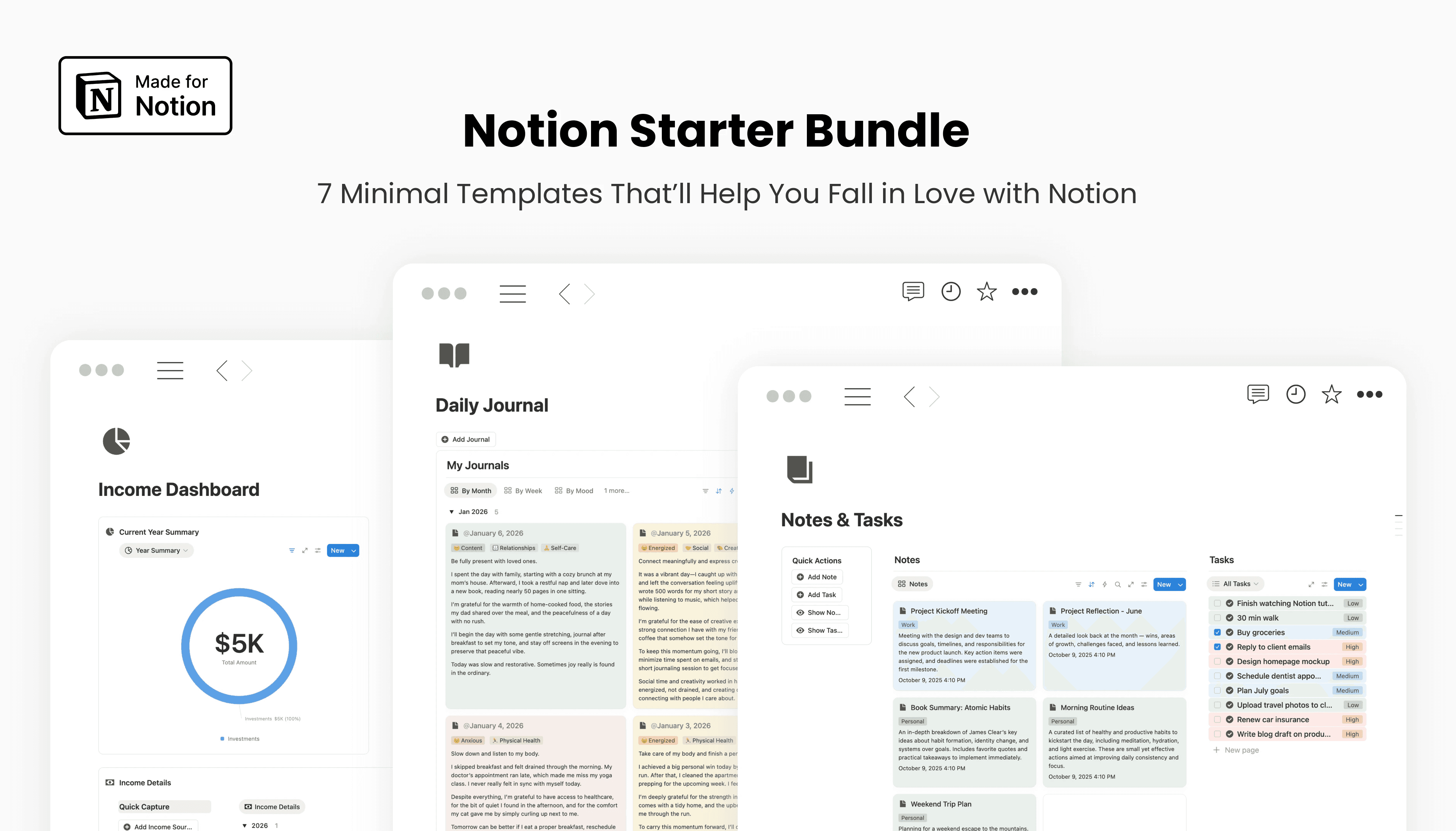 notion begineer bundle