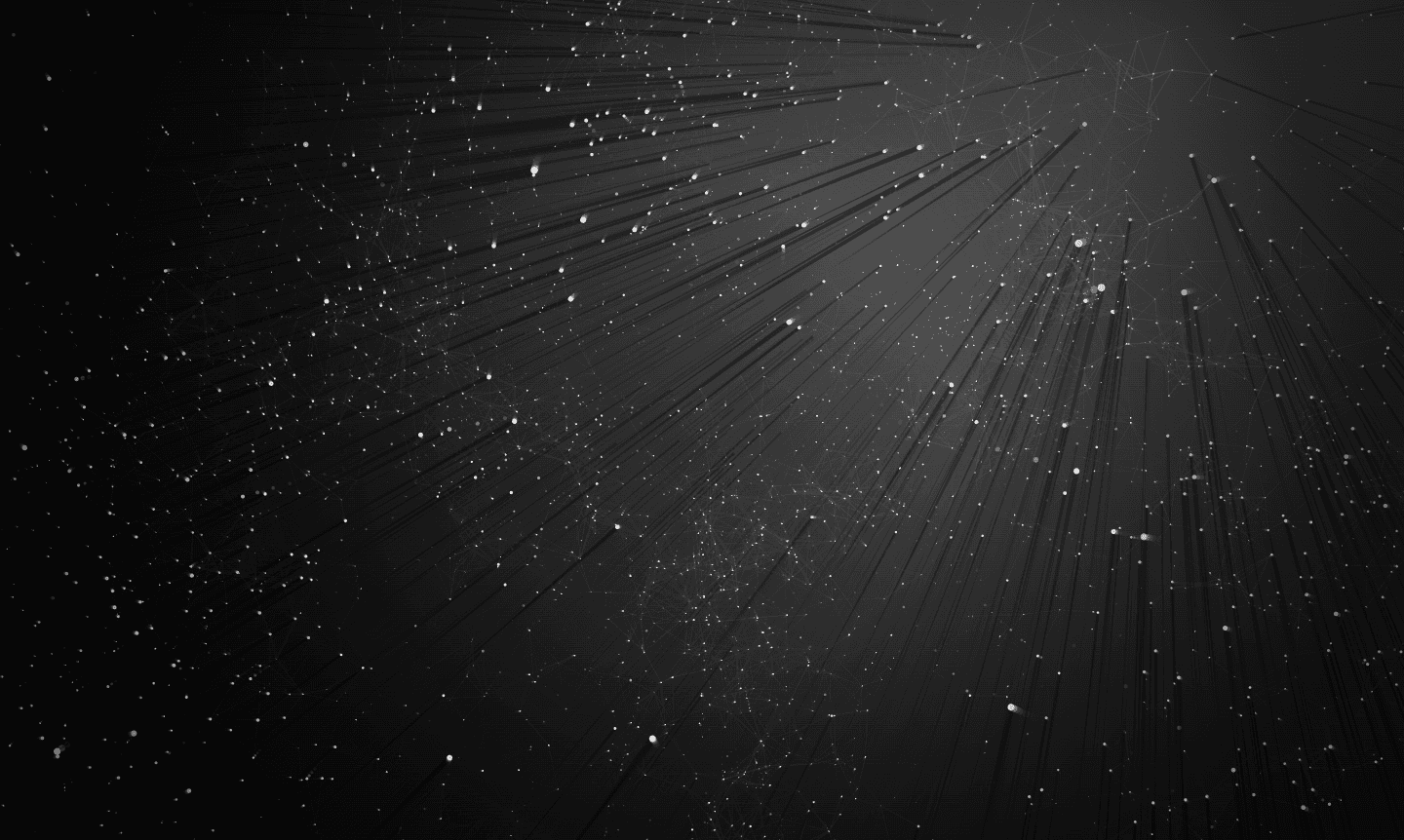 Audio-visual production design, abstract dots and lines