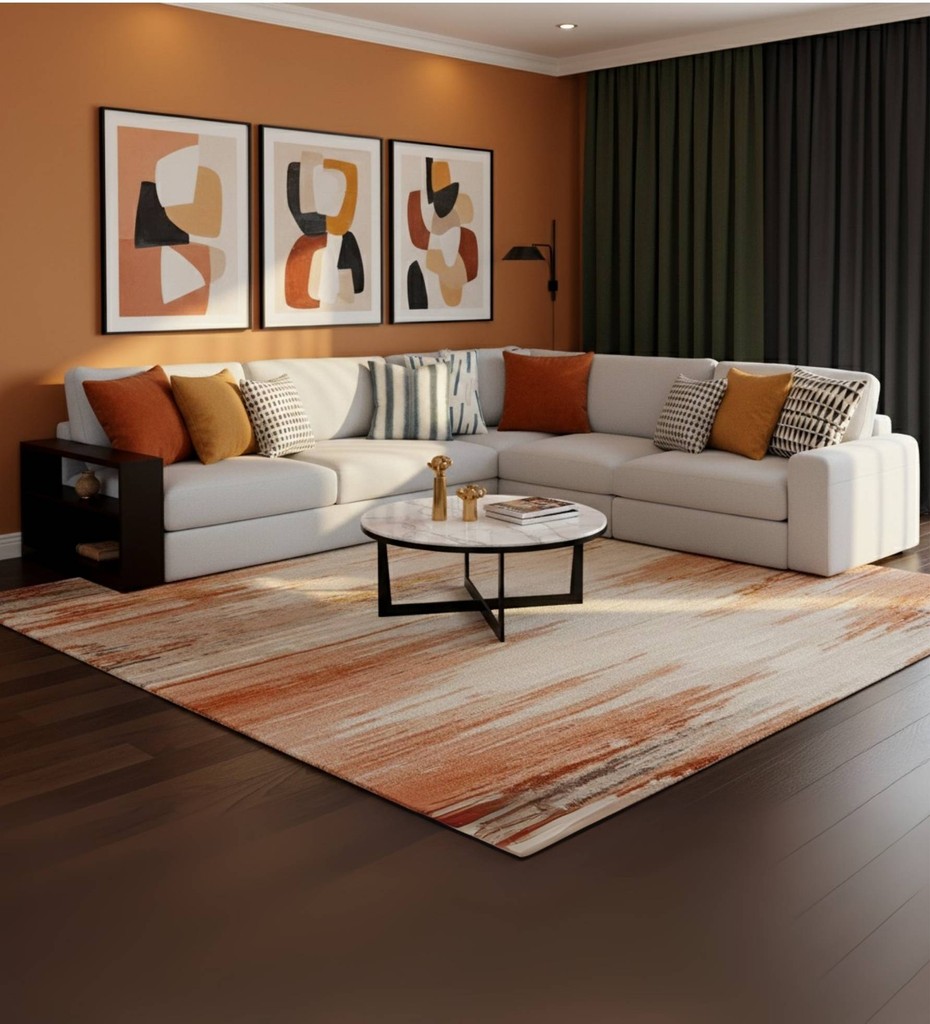 Armano contemporary three seater sofa with olive green upholstery and beech wood frame