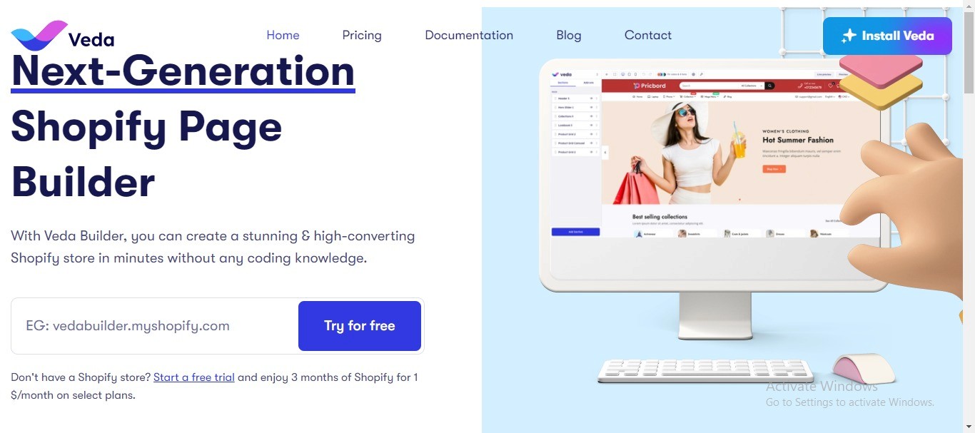 Veda - Shopify Drag and Drop 