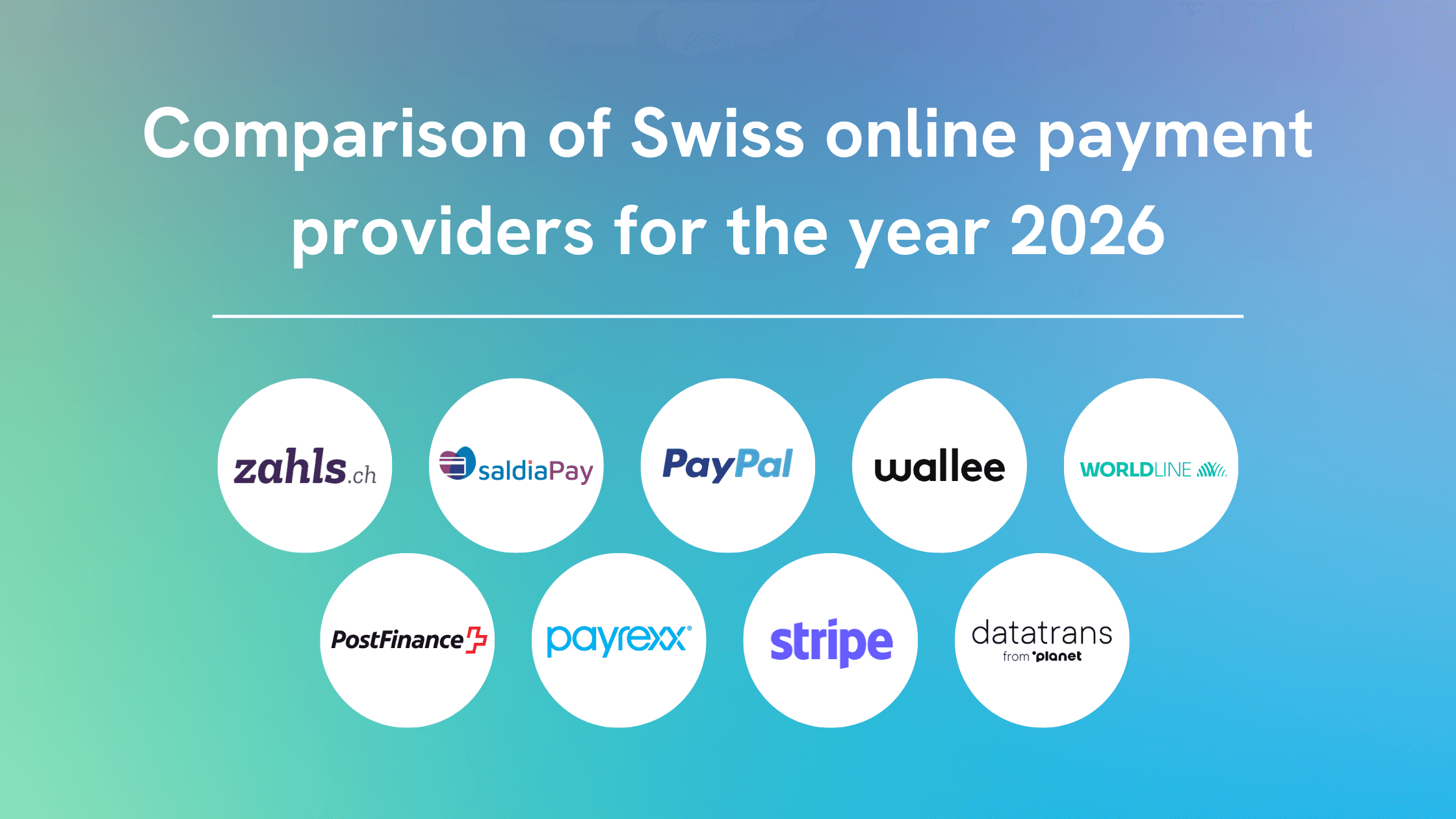 Vergleich der Schweizer Online-Zahlungsanbieter für das Jahr 2026