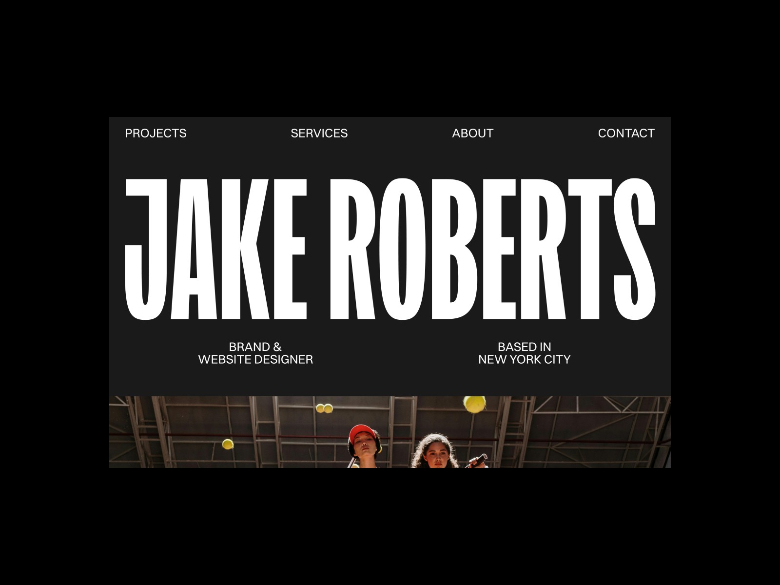 Jake Roberts — 极简作品集网站设计灵感
