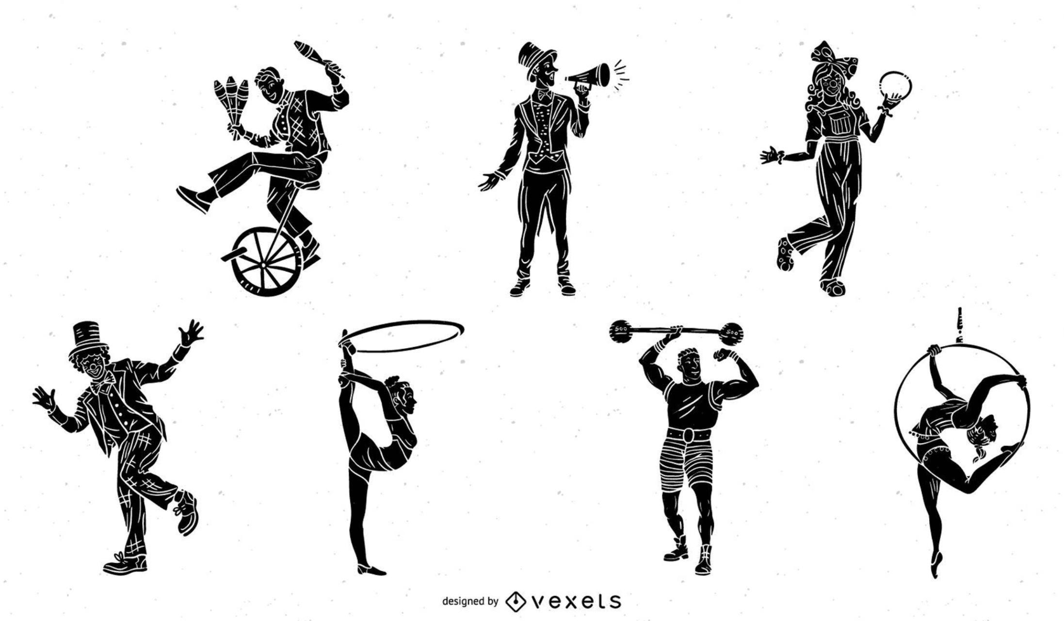 circus silhouettes