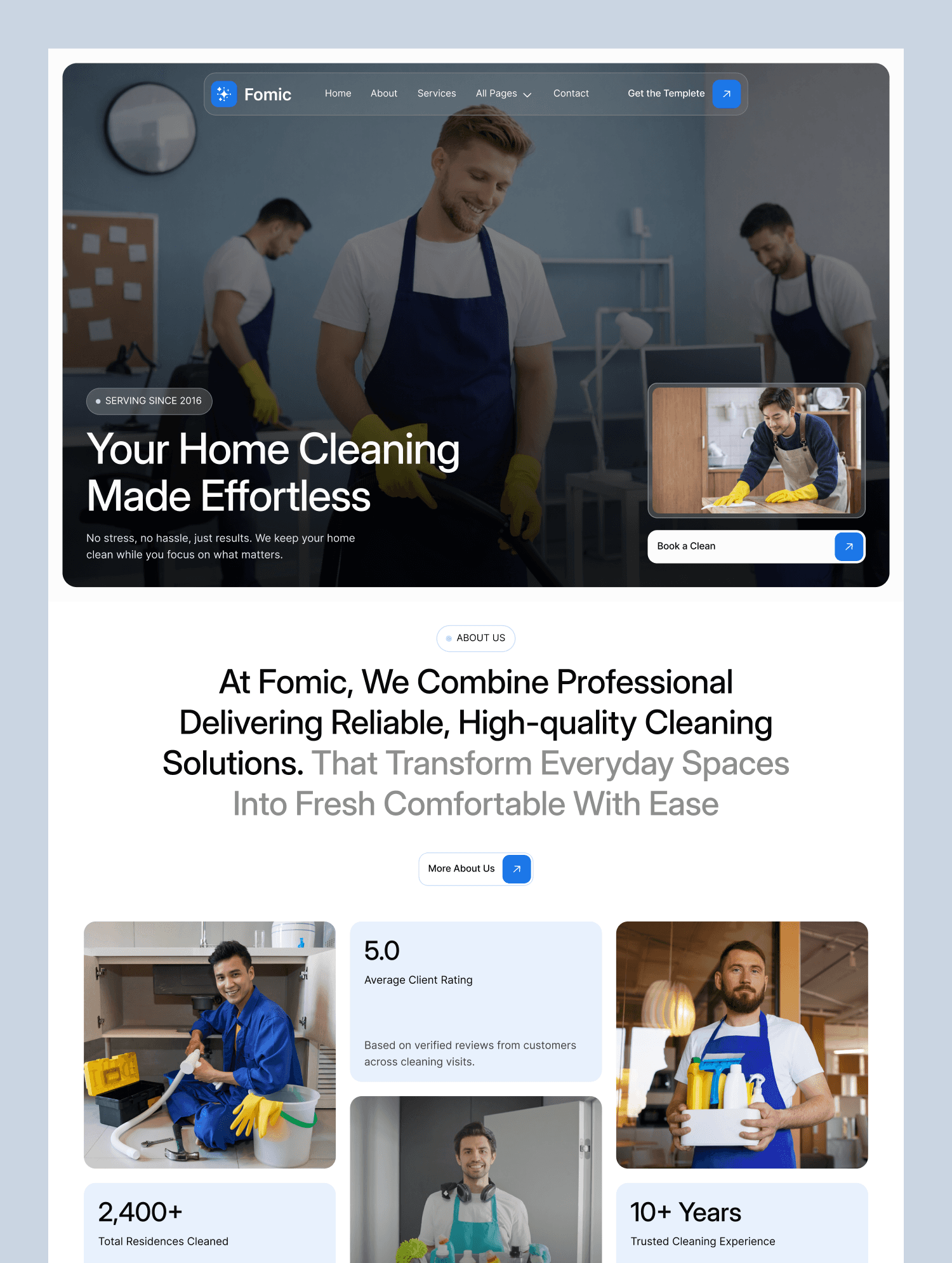 Hybrid Restaurant Website Template