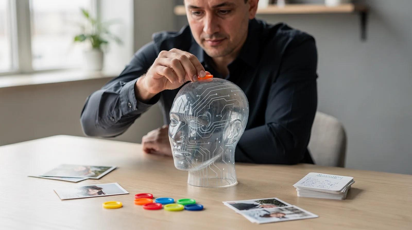 Step one is building the likeness layer: an avatar model trained to capture your face
