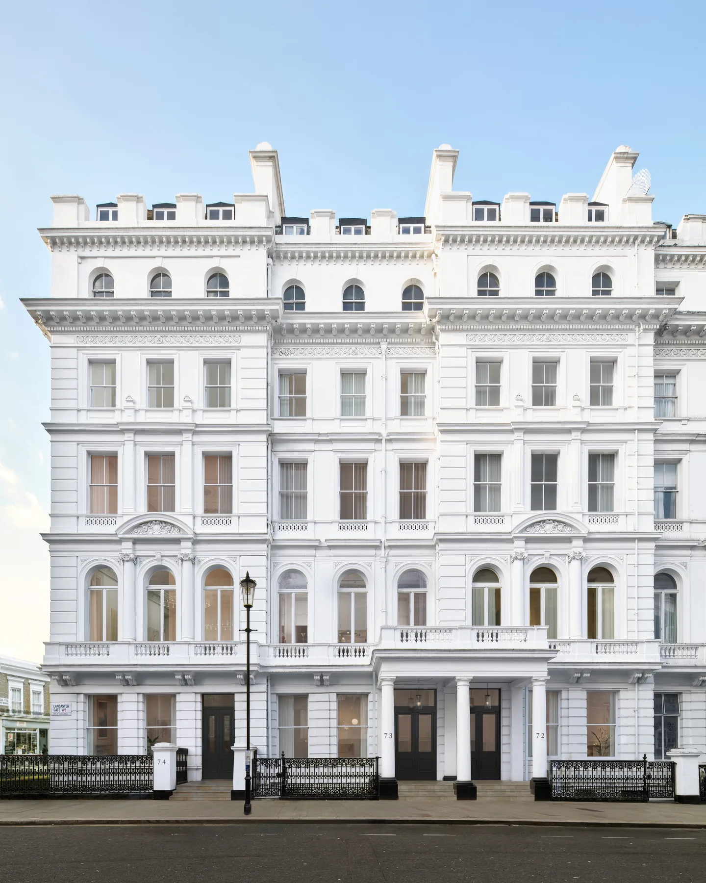 Grade II-listed London building restored facade — Leinster House visualization