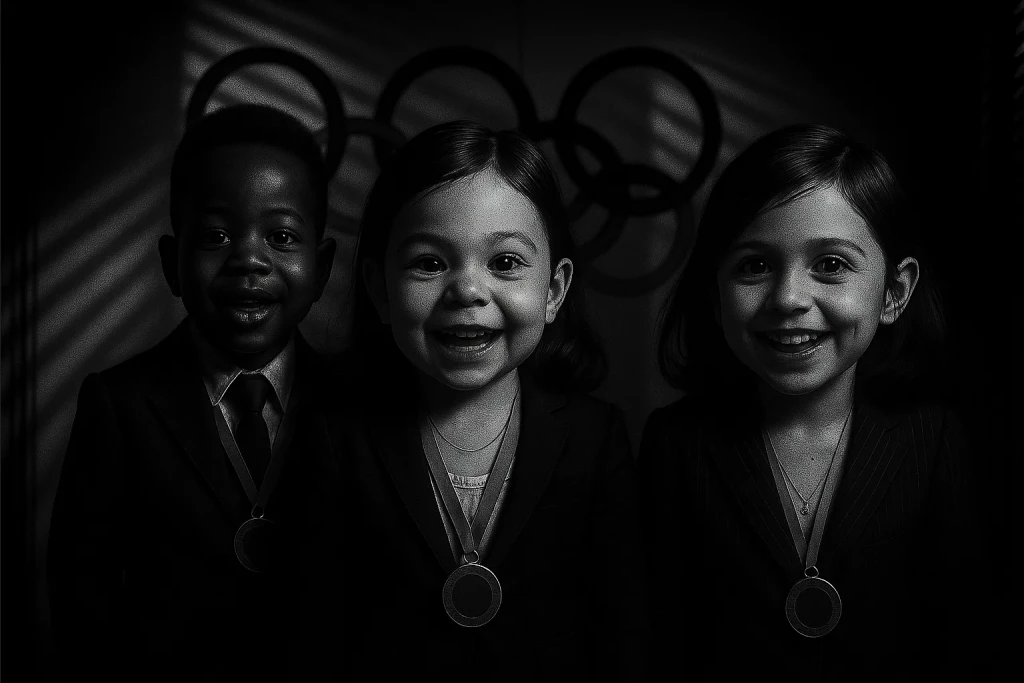 corporate babies in the red amber olympics