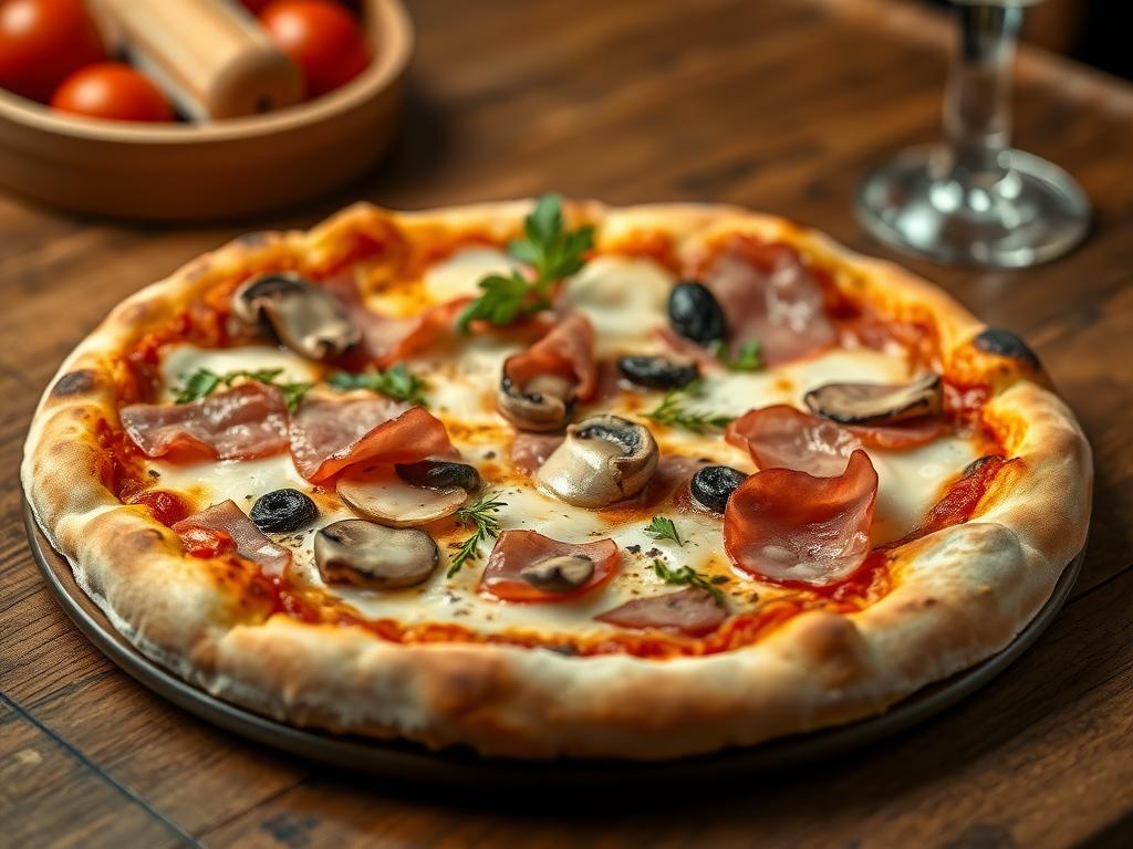 Pizza Prosciutto e Funghi