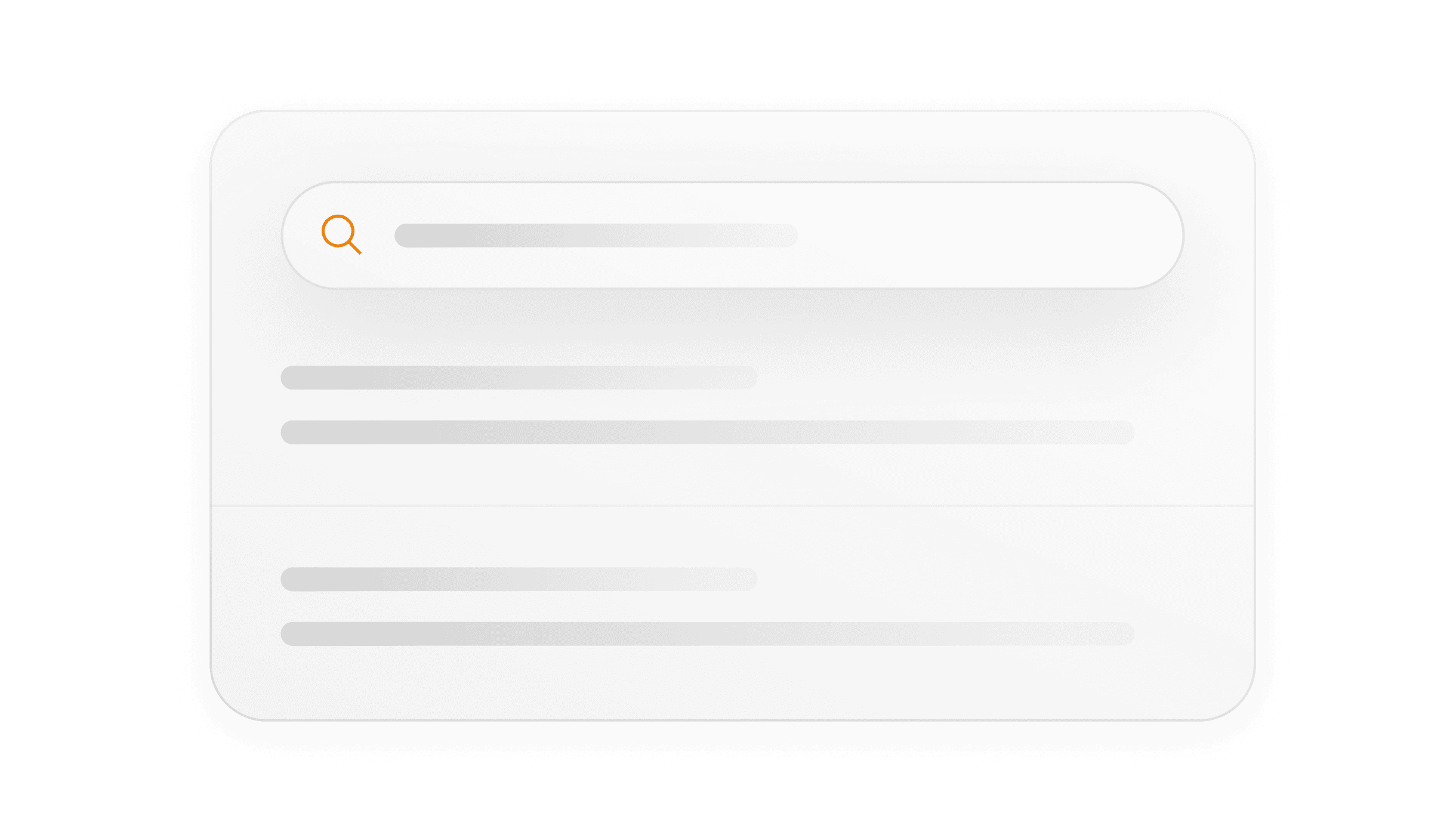 A render representing Planhat's spotlight search capabilities.