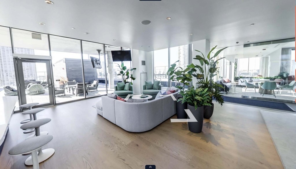 Amenity social lounge at Catalyst Apartments West Loop Chicago