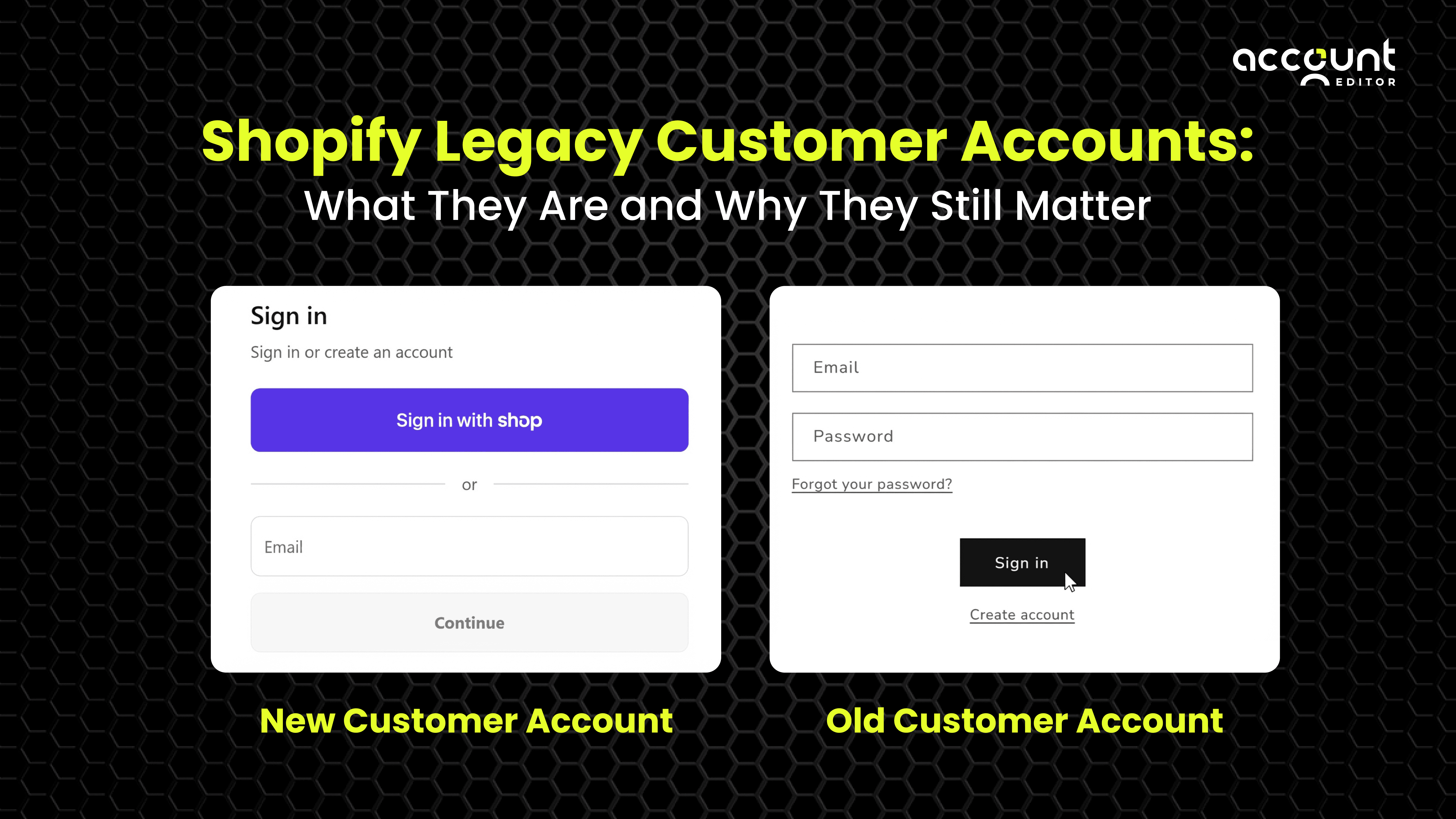 Screenshot or image here with clear difference between new and classic login experience.