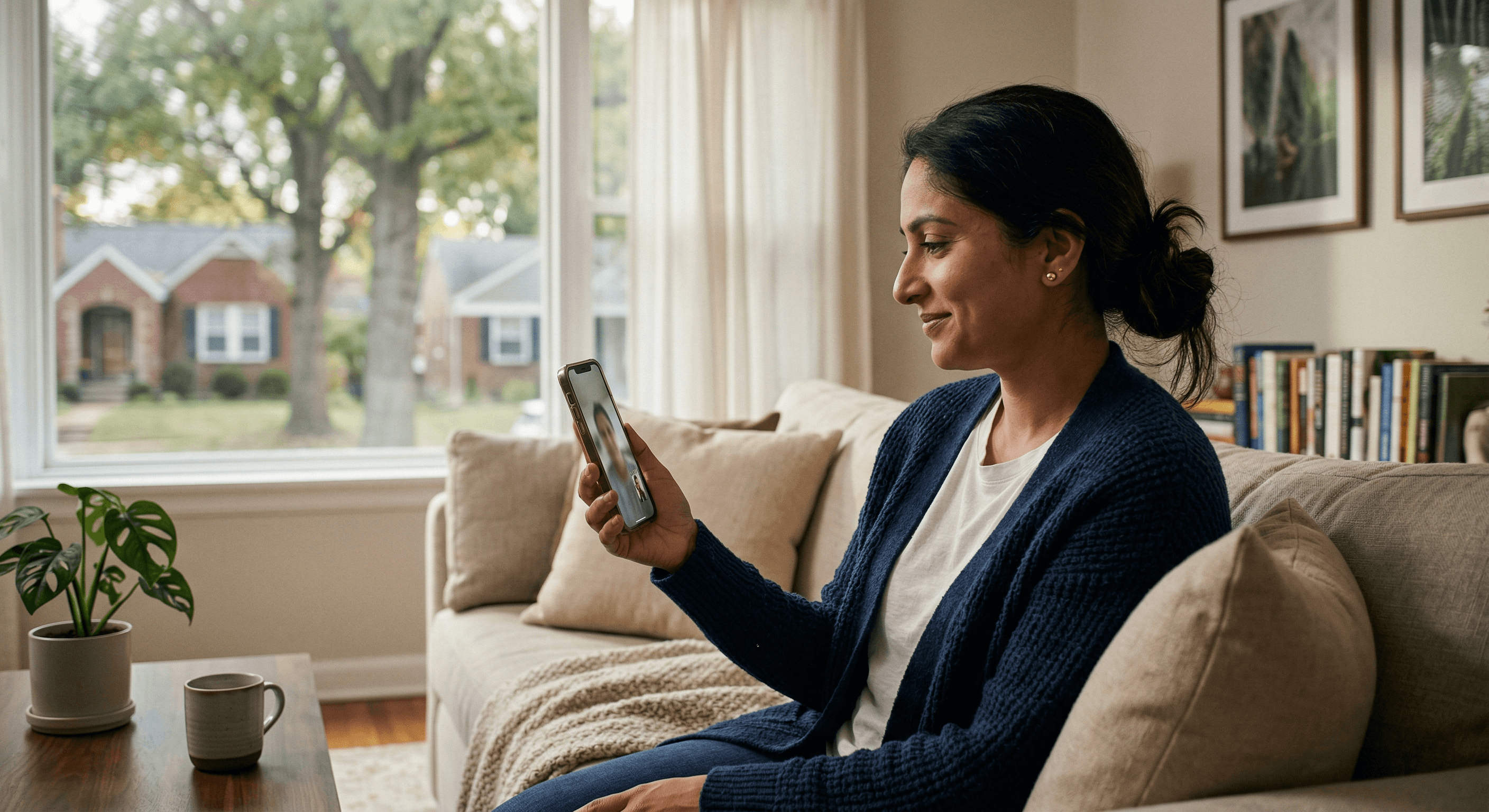 Woman on a telehealth video call with a psychologist for a workplace accommodation evaluation