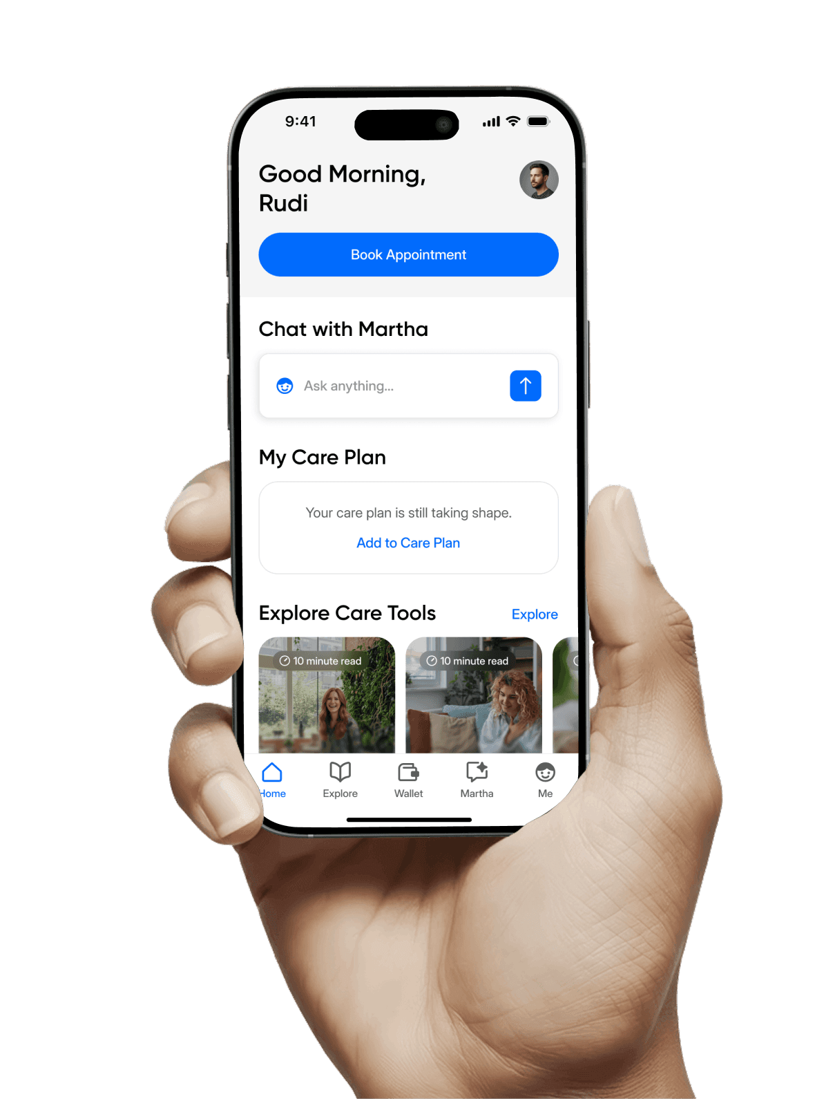Screenshot of the Mindstride app download screen