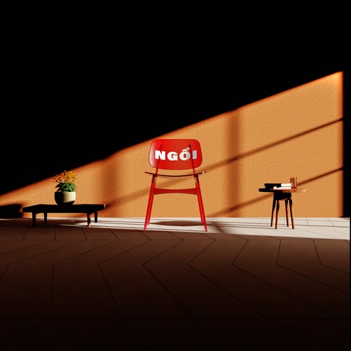 Girl walking in the big building