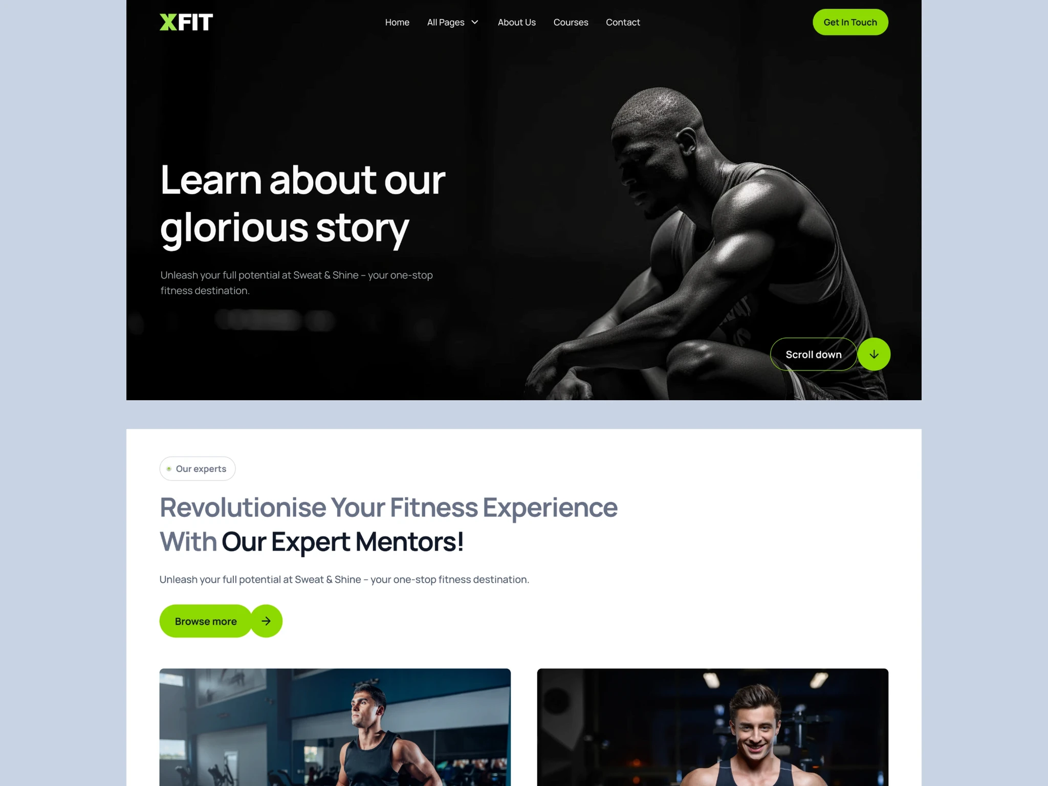 X-Fit  - Gym Fitness Template
