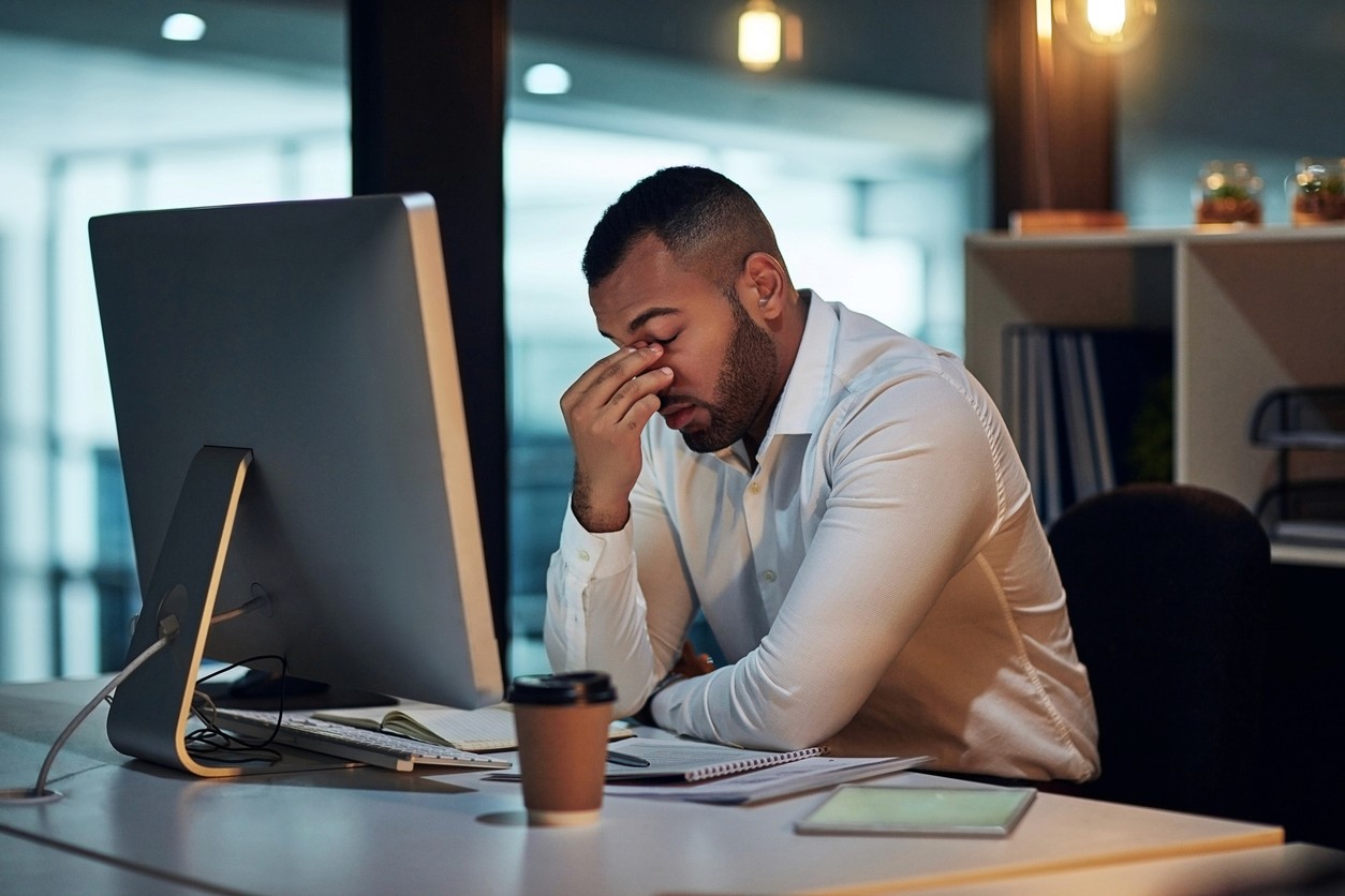 Frustrated businessman
