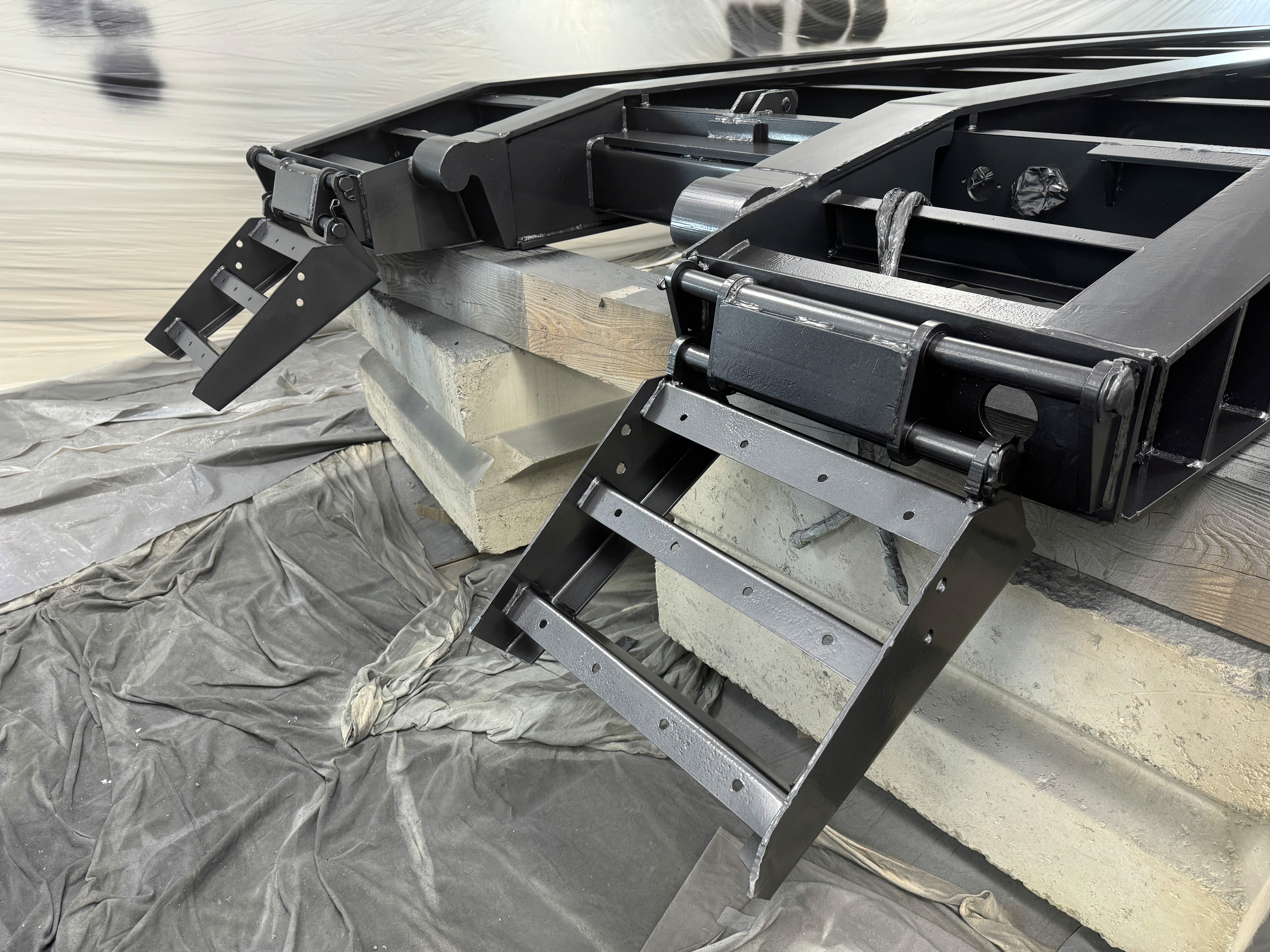 Truck & equipment sandblasting by Rochester Sandblasting