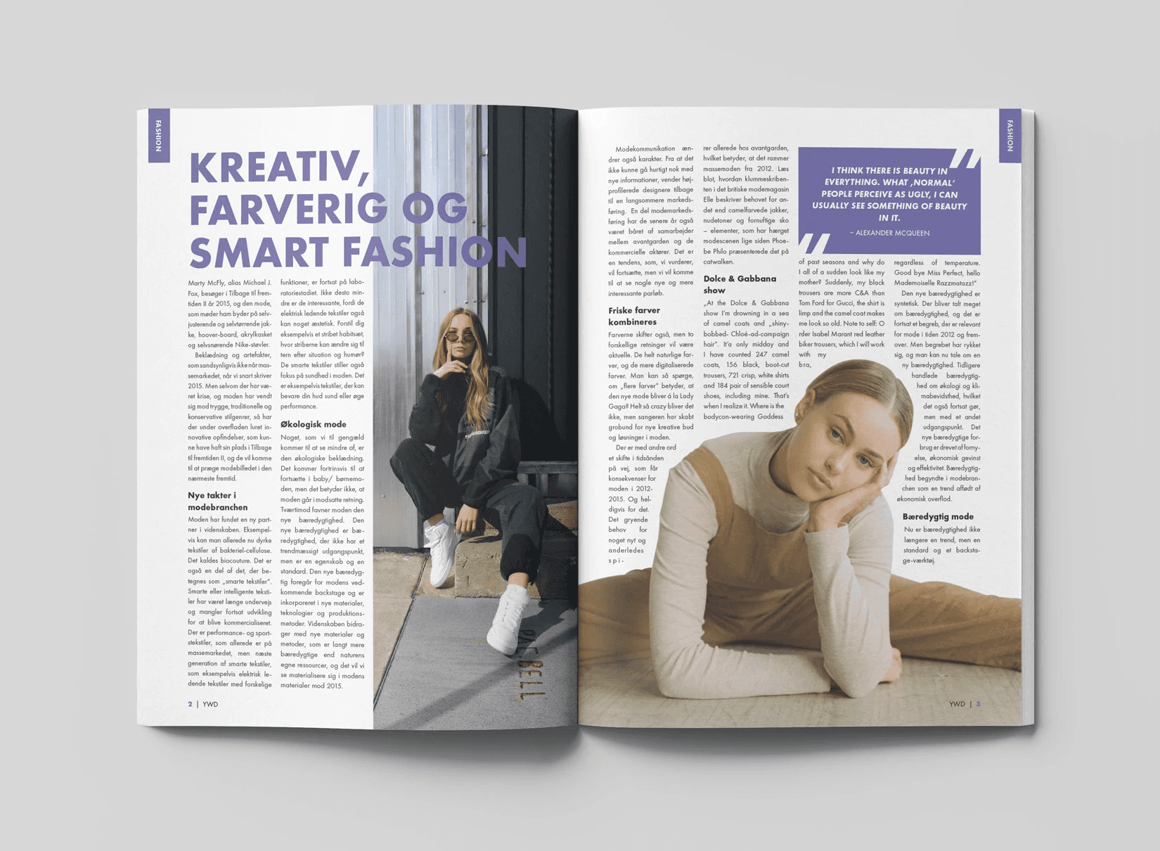 Side 2 og 3 af magazinet