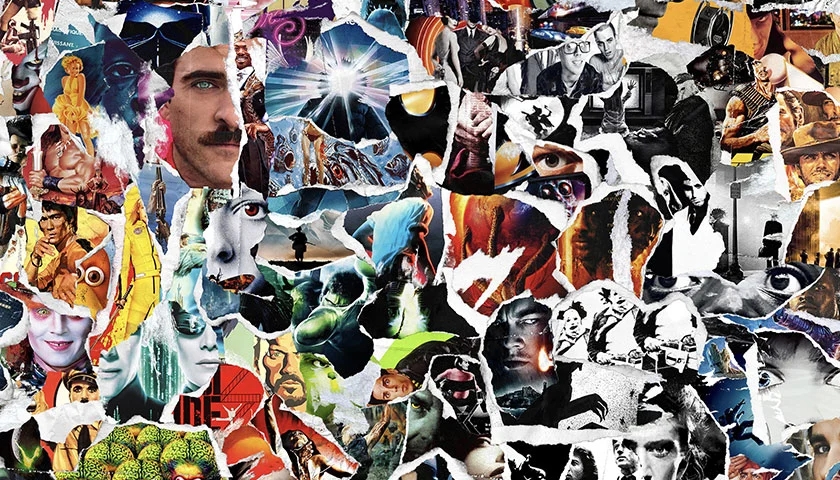 Décor du jeu PopCorn Movies, avec des références de films cultes à retrouver.