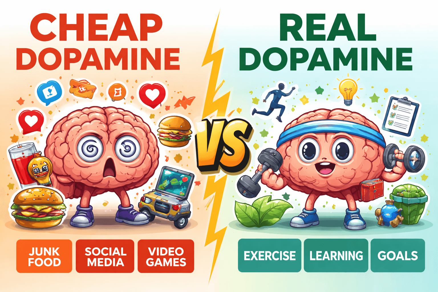 Cheap Vs Real dopamine image