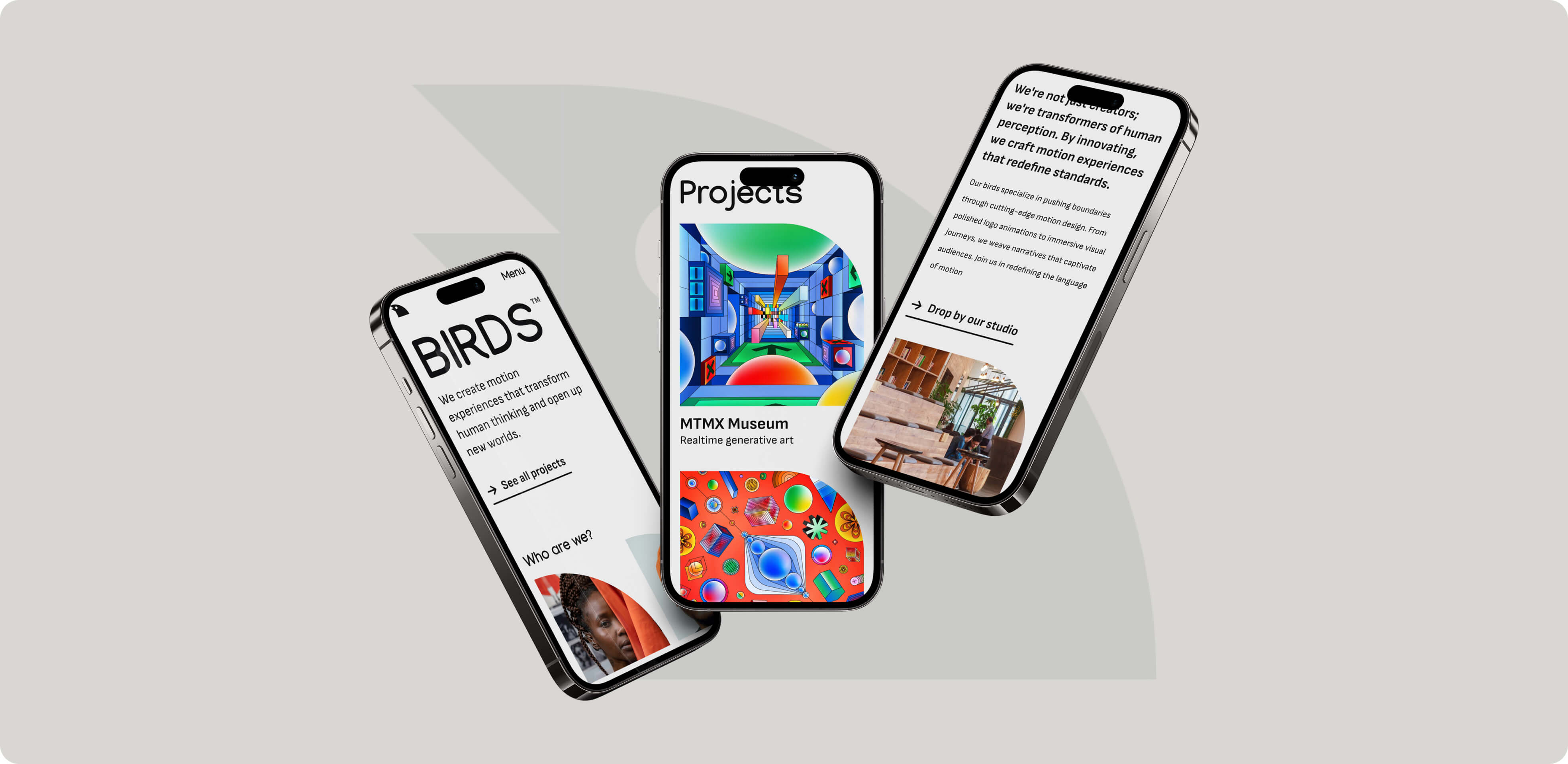 Mockup of the Birds Mobile App