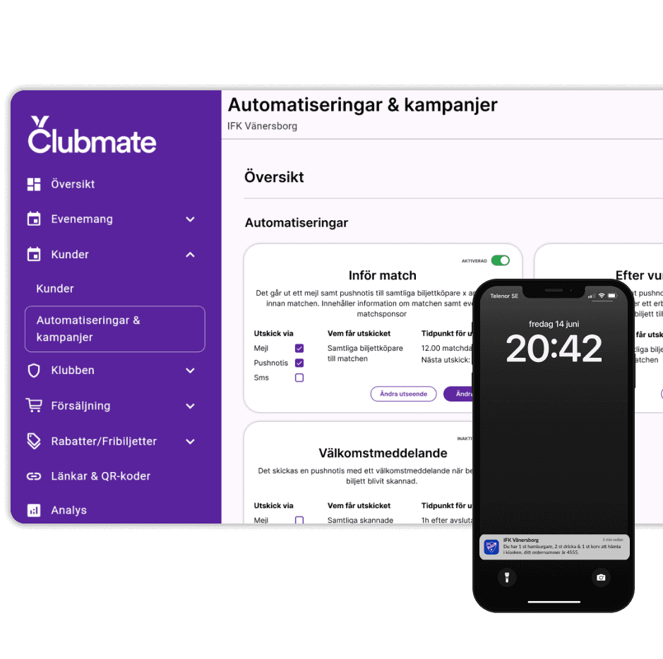 Sponsorer på webbsidan och flera lottvinster