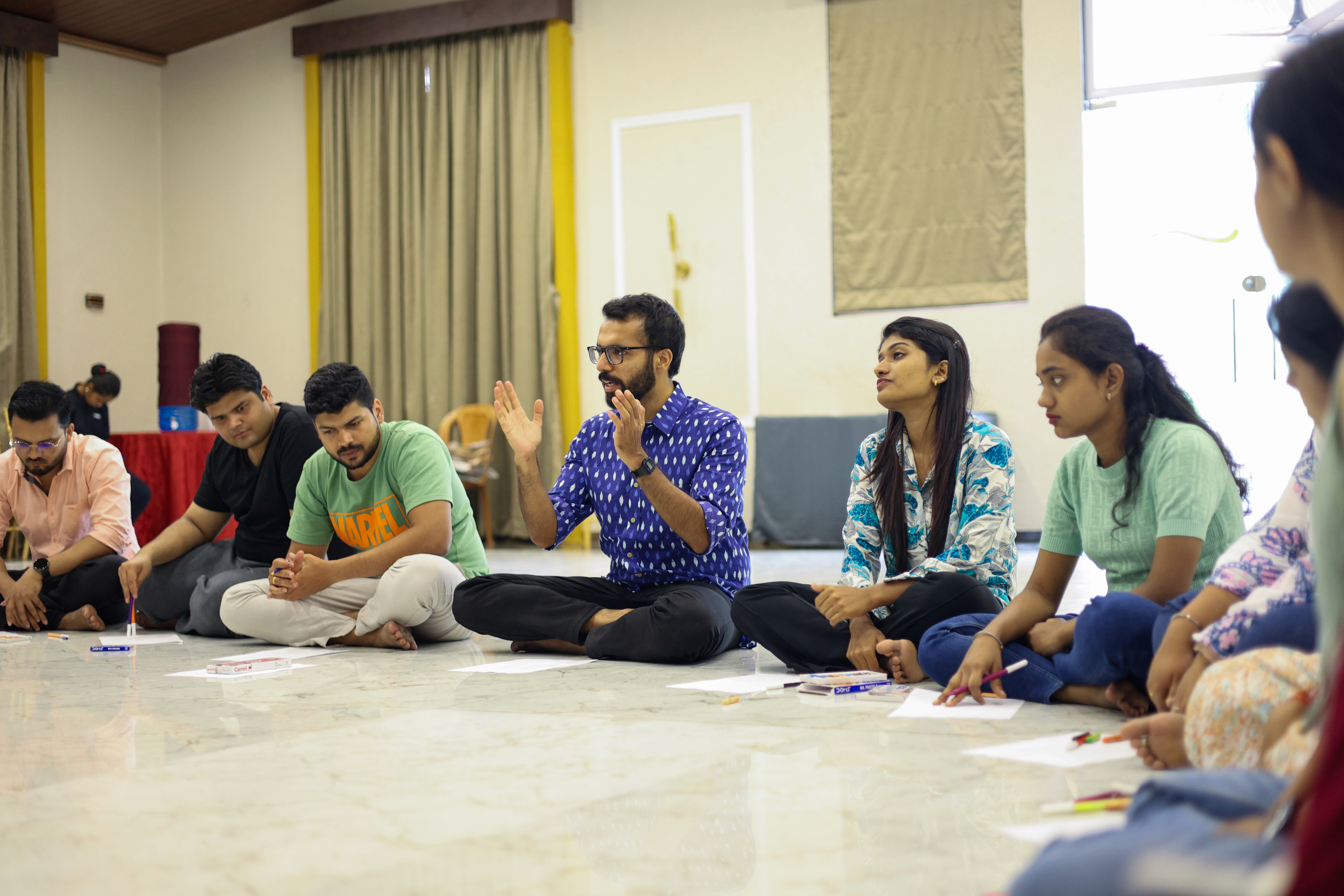 Rishabh conducting workshop