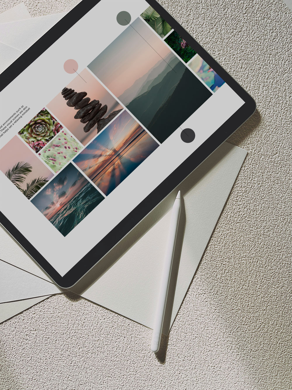 Moodboard on ipad