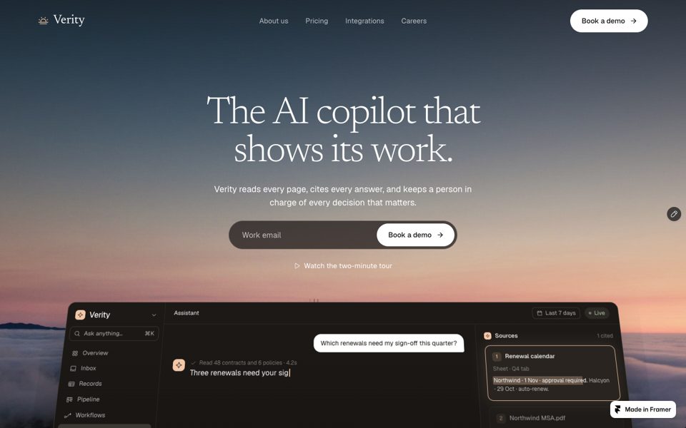 Home page preview