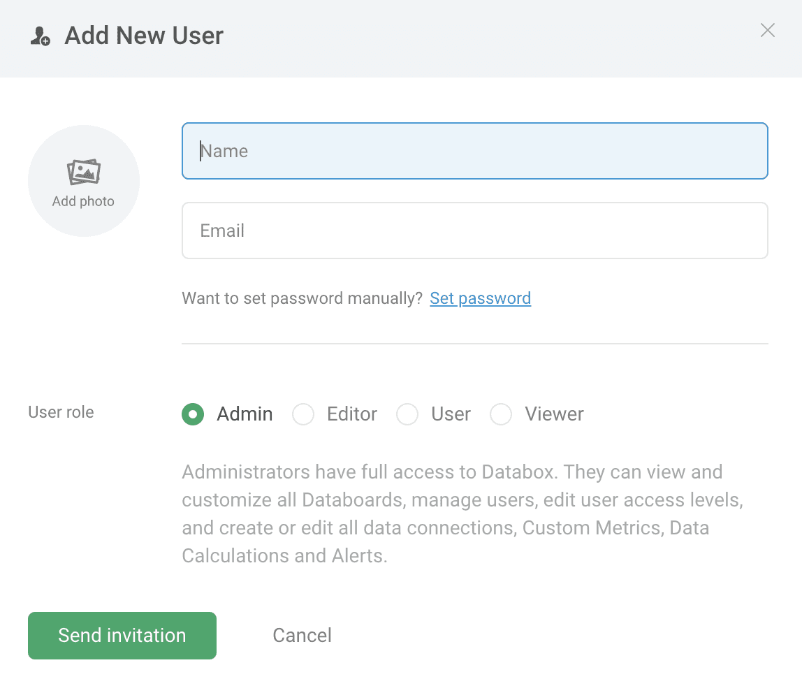 databox add a user