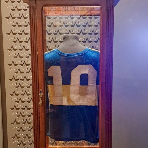 T-shirts displayed in the Boca Passion Museum