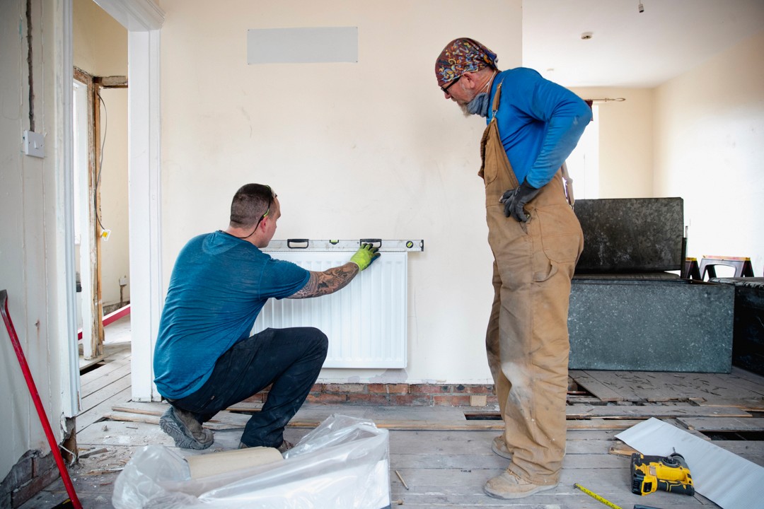 Vermessung einer Heizung