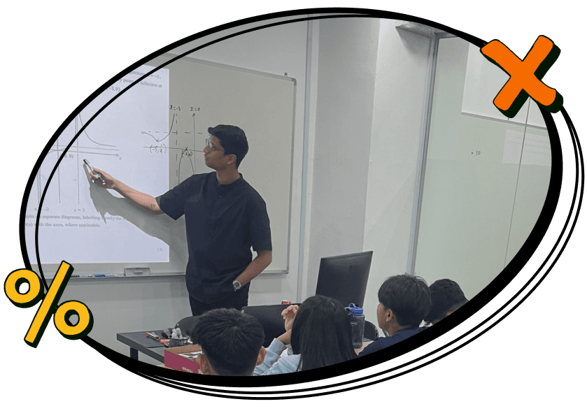 tutor yugesh teaching a group of students in a classroom