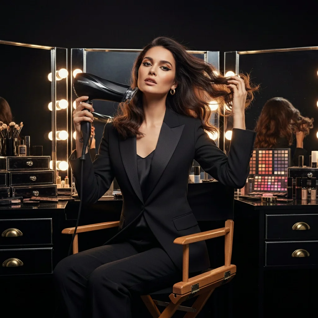 a black female model